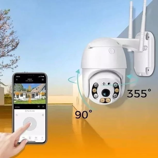 Cámara de seguridad Genérica 360 PTZ360 con resolución 2MP visión nocturna incluida color blanco