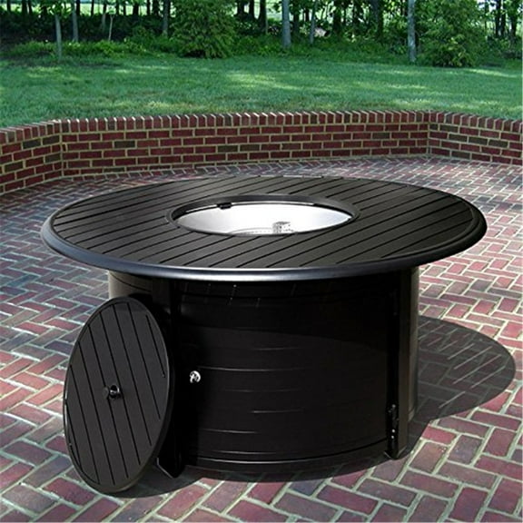 Outdoor Propane Fire Pit - Aluminum Fire Pit Table - 42000 BTU - Patio Heater - Stylish Outdoor Decor