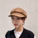 thumbnail image 1 of Boina negra para niños, fina, de invierno, estilo británico, retro, otoño e invierno, estilo japonés, coreano, pintor, repartidor de periódicos, gorra octogonal, 1 of 6