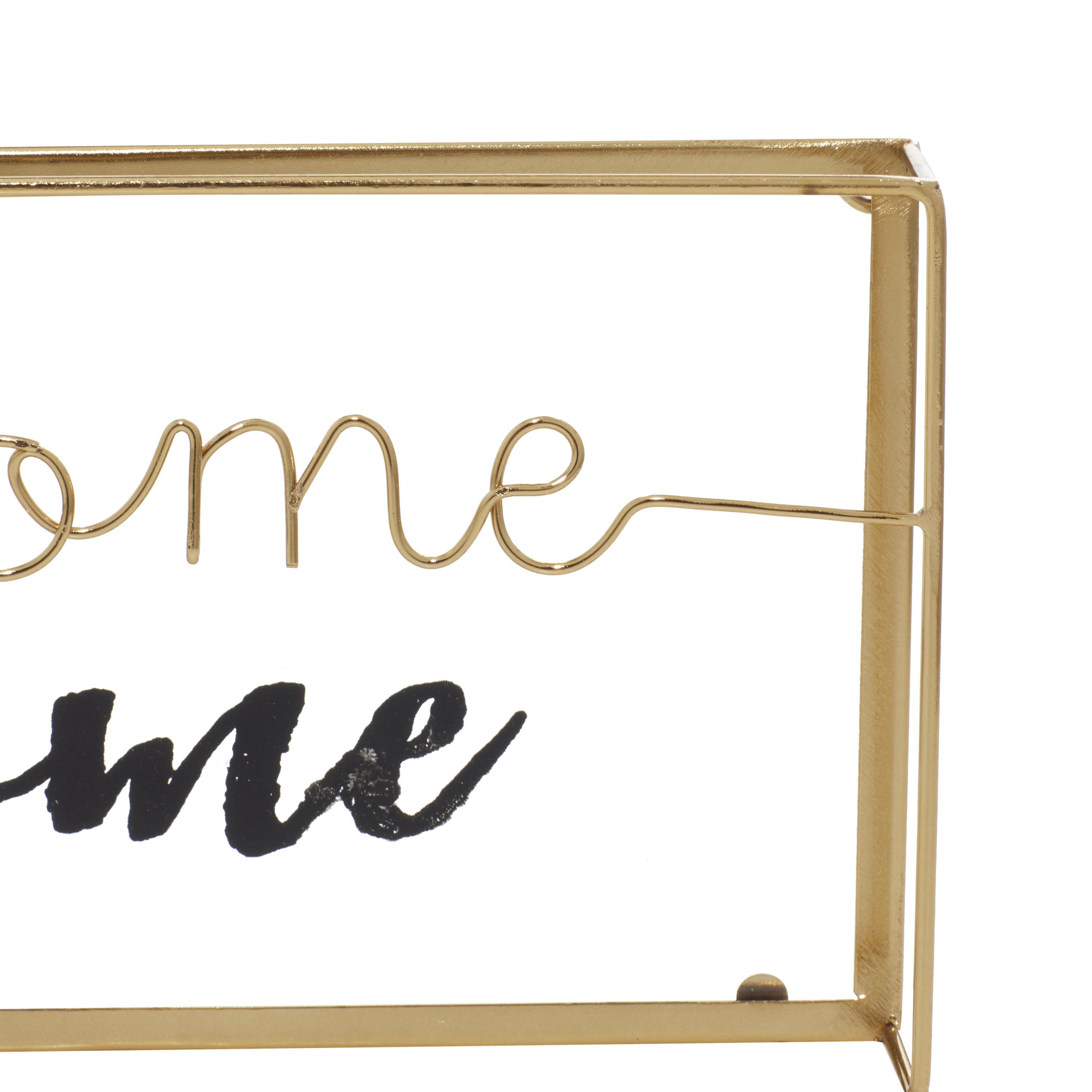 DecMode Sunshine, Home Glass Decorative Sign, 2-Pieces