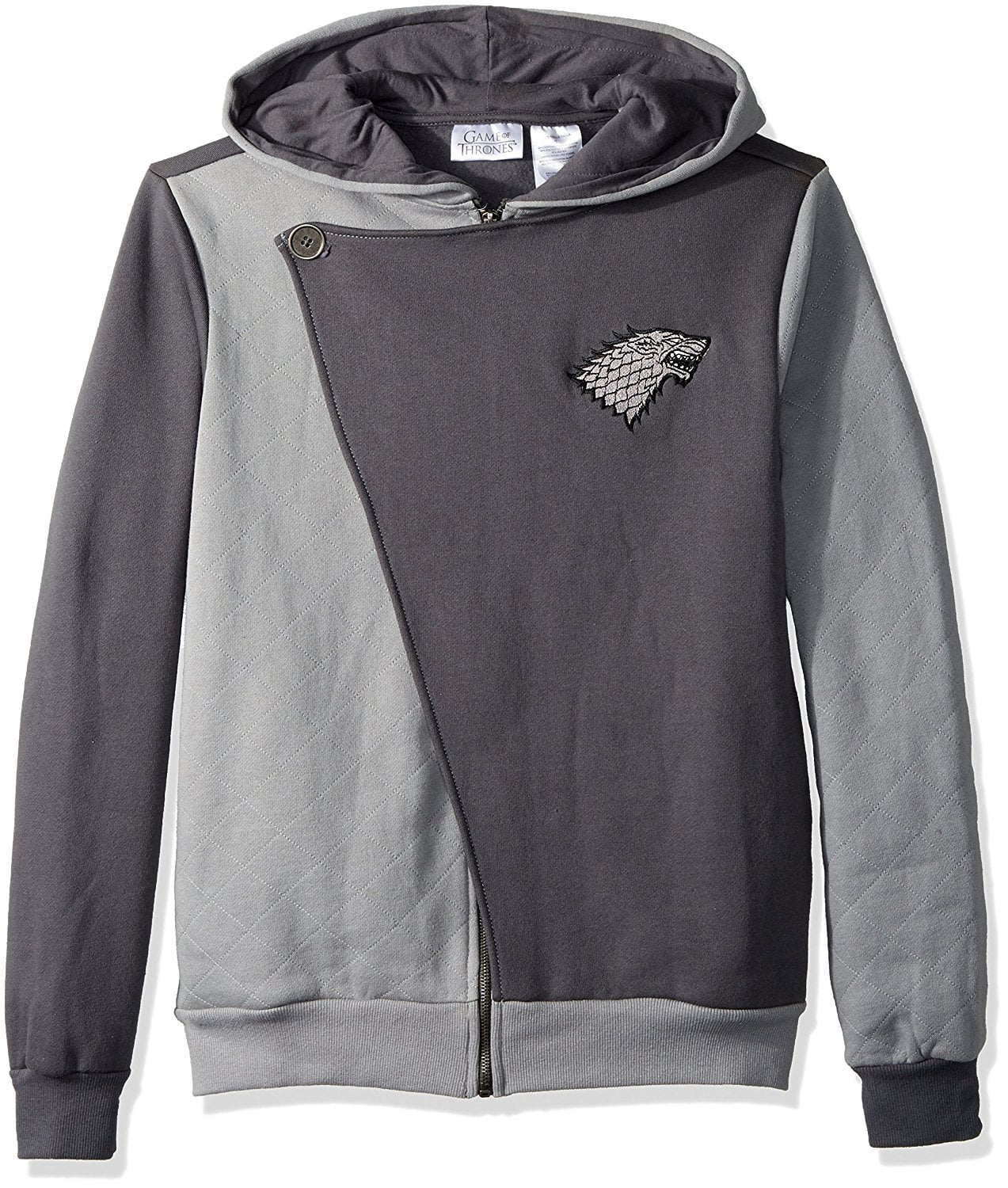 Game of Thrones House Stark Charcoal grey hoodie sizes S-XXL 