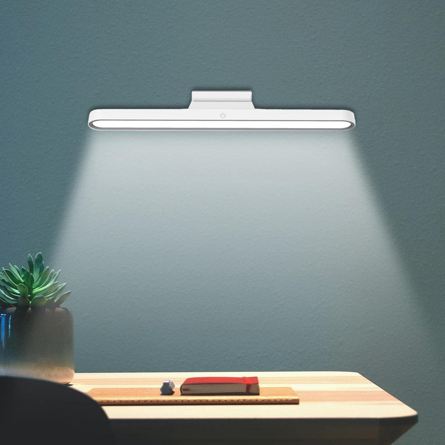 2 Pack Under Cabinet Lights , Wall Read Light, Rechargeable 28 LED Closet Lights with Adjustable Angle, Stepless Dimming and 3 Color Modes, Under Counter Lights for Kitchen