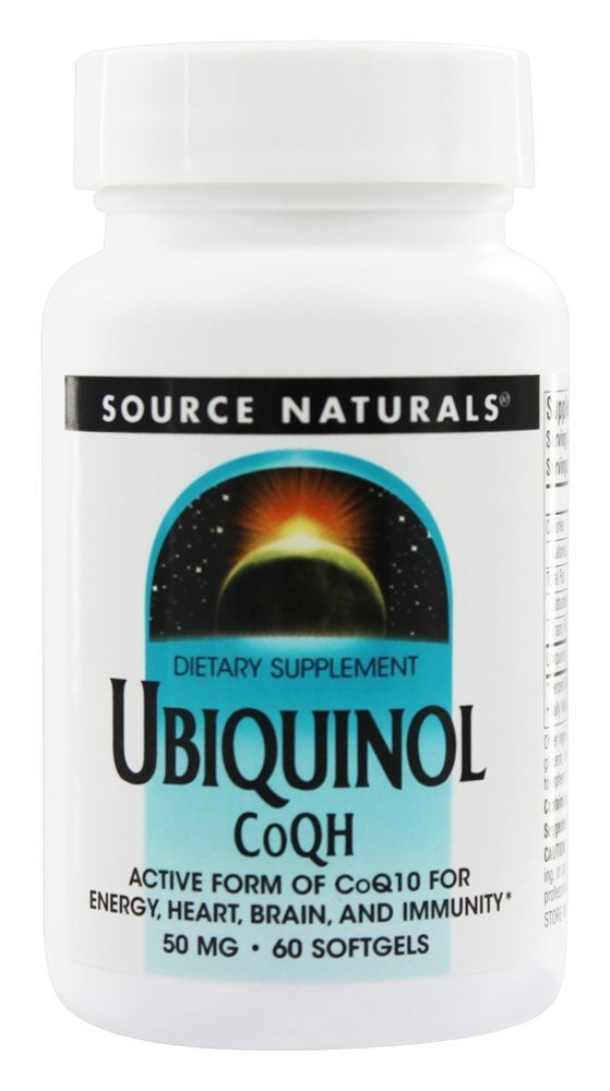 Source Naturals Ubiquinol CoQH Active Form Of CoQ10 For Heart Brain