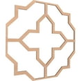 thumbnail image 3 of 66 7/8"W x 66 7/8"H x 3/8"T King Size Laird Decorative Fretwork Wood Ceiling Panels, Alder, 3 of 10
