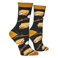 thumbnail image 3 of Crazy Socks Smores Fun Print Novelty Crew Socks for Women, 3 of 6