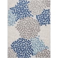 thumbnail image 2 of Well Woven Senna Grey Floral Indoor/Outdoor High-Low Pile Area Rug 5'3" x 7'3", 2 of 5