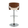 thumbnail image 5 of Pino Adjustable Bar Stools Set of 3, Chrome Bar Stools, Bar Chairs, Swivel Bar Stools Set of 3, Bar Height Stools, Bar Stools for Kitchen Counter, 5 of 5