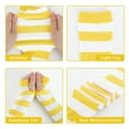 thumbnail image 7 of WoWstyle Yellowish-White Thigh High Socks for Women Over The Knee Stockings Striped Cocks Extra Long Cosplay Costumes Accessories, 7 of 7