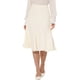 thumbnail image 1 of Falda elegante midi de cintura alta con cremallera lateral A-Line para mujeres Inspire Chic, 1 of 5