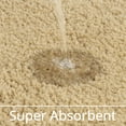 thumbnail image 4 of Alfombra de baño LOCHAS, suave, gruesa y absorbente, de microfibra, color beige, 4 of 6