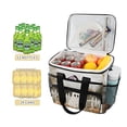 thumbnail image 2 of FORMRS Insulated Cooler Bag 24 Cans Capacity Soft Leakproof Lunch Box with Side Pockets, Halloween Pumpkin Field, 2 of 7