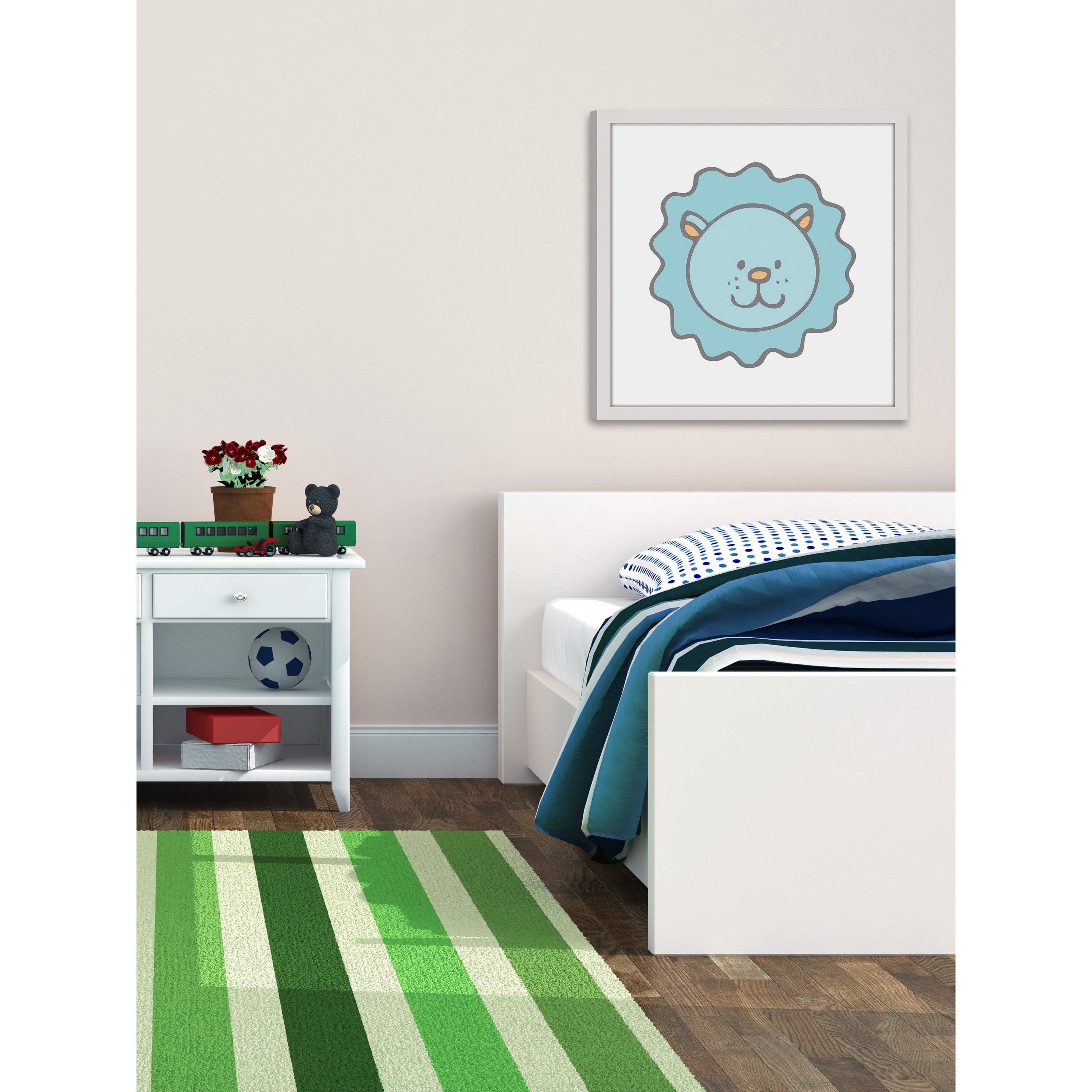 Marmont Hill "Baby Lion" by Shayna Pitch Framed Painting Print