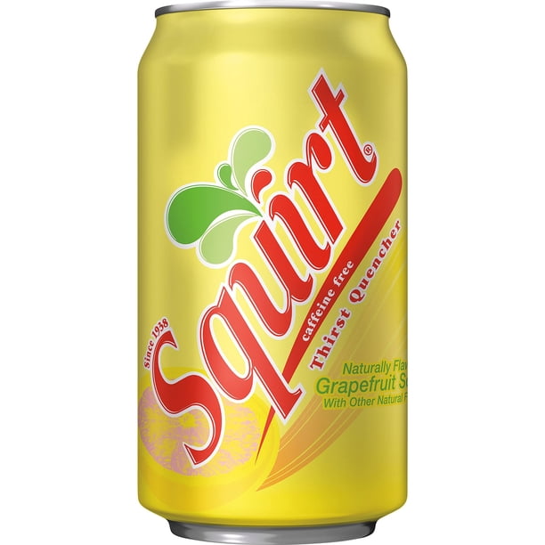 Squirt Grapefruit Soda Pop 12oz Cans, Quantity of 12
