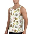 thumbnail image 2 of Gaeub Donut Sloth Men's Athletic Tank Top, Workout Sleeveless Shirts, Running Tank Tops for Gym, Running, Training - Medium, 2 of 9