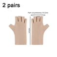 thumbnail image 2 of Guantes de medio dedo Tejido suave y cálido Resistente al frío, al viento, cálidos y con dedos semiflexibles para escribir 1053, 2 of 5