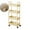 Yellow, variant on VQPeo 4-Layer Plastic Kitchen Storage Cart, Multipurpose Bathroom Organizer Rack, Mobile Toiletries & Snack Stand for Home Use