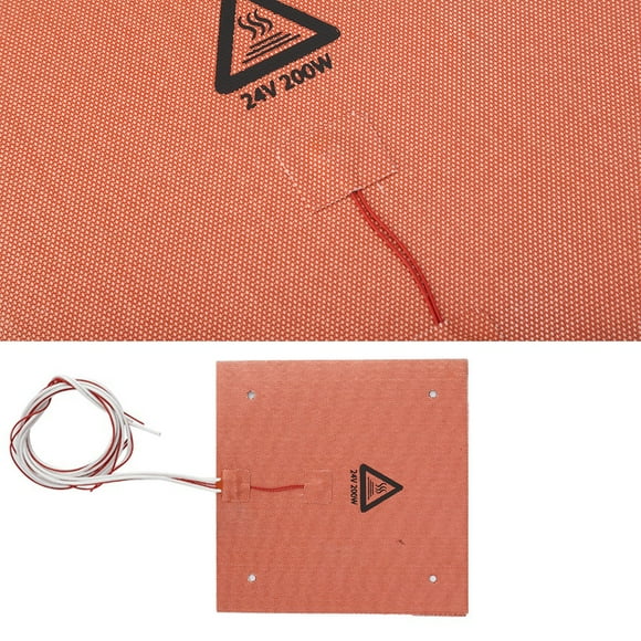 Printer Hot Bed 200W 24V 235x235mm High Temperature Resistance Silicone Heated Bed Heating Pad For 3D Printer