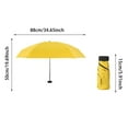 thumbnail image 3 of Compact Five-Fold Travel Umbrella Featherlight Portable Sun and Rain Shield for Everyday, 3 of 4
