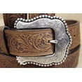 thumbnail image 4 of Tony Lama Women's Layla Leather Belt Brown 40, 4 of 6