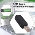 thumbnail image 4 of Conector de Terminal de Tornillo RJ45, Conector Macho Sin Soldadura RJ45 A Adaptador de Bloque de Terminales de 8 Pines para Ethernet Cat5/6/7 AV, 4 of 8