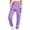 Purple, variant on Wancir Women's Causal Drawstring High Waist Baggy Straight Wide Leg Sweatpants with Pockets