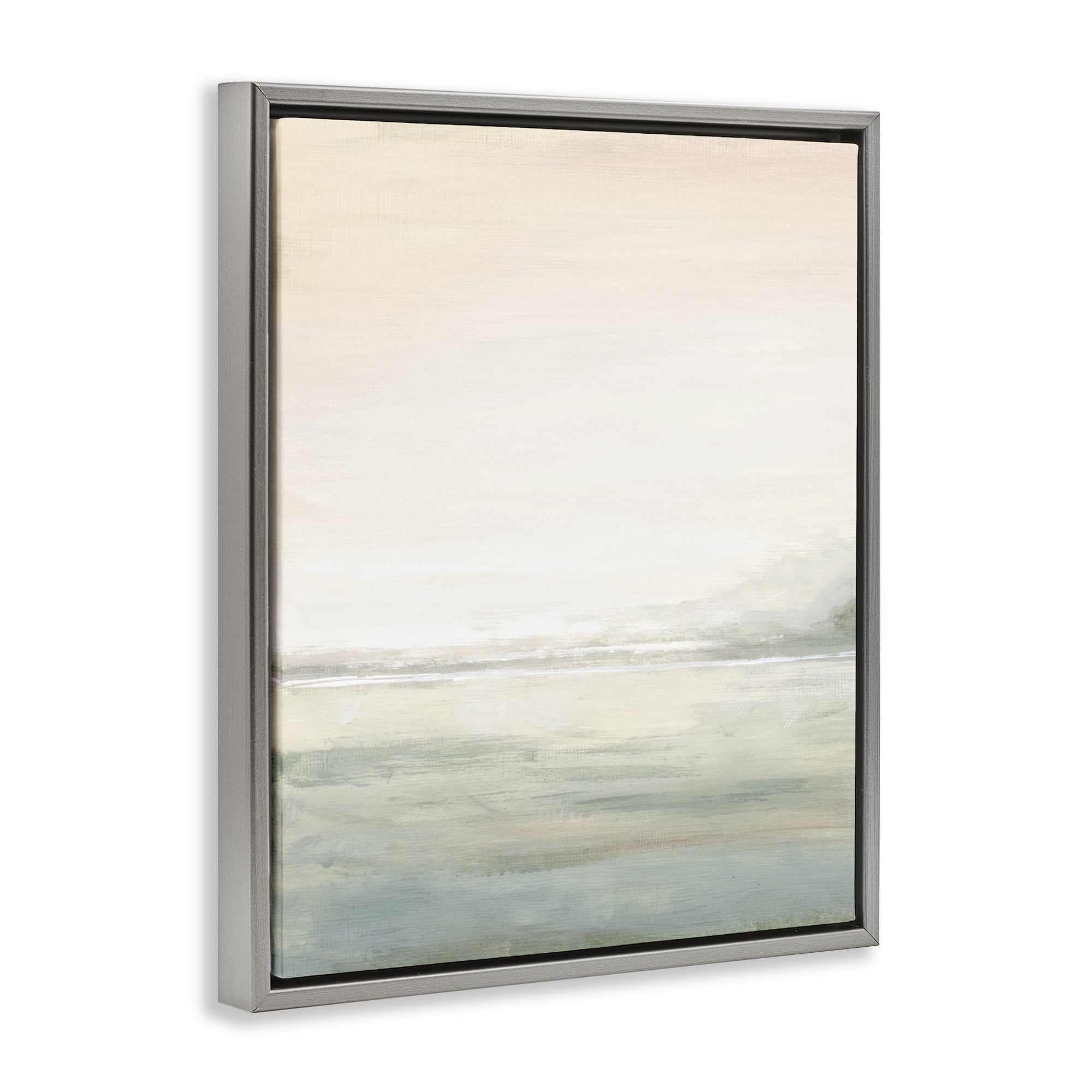 Stupell Industries Light Fog Atmosphere Gray Framed Floater Canvas Wall Art, design by Patricia Pinto
