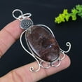 thumbnail image 2 of Natural Boulder Opal Gemstone Handmade 925 Sterling Silver Pendant 3.07", 2 of 2