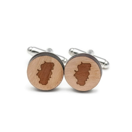 Aragon Cufflinks, Wood Cufflinks Hand Made in the USA
