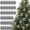 thumbnail image 3 of 12 Cowhide Printed Christmas Balls Ornaments, Black/Brown/White Plastic Cow Xmas Ball, Classic Hanging Xmas Ornament Bluk for Christmas Decoration Indoor, 3 of 9