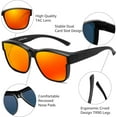 thumbnail image 4 of FEISEDY Polarized Sunglasses Fit Over Glasses Women, Fit over Glasses Sunglasses for Driving UV400 Protection B0250, 4 of 16