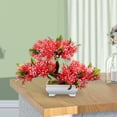 thumbnail image 1 of bonsái Artificial, decoración de plantas artificiales, decoración del hogar, granja, chimenea de escritorio, bonsái Artificial en maceta, rojo, 1 of 8