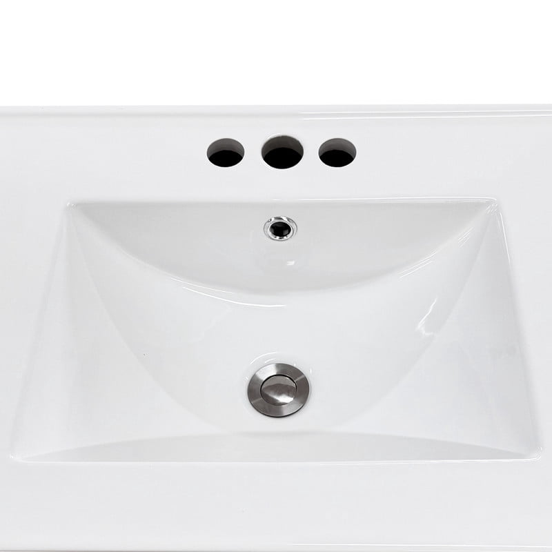 Uforic 24" Bathroom Vanity with Undermount Sink, Modern Free Standing Bathroom Storage Cabinet with Soft Close Door, Brown
