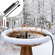 HIBIBUD Aquarium Heater - Compact Turtle Heater, Fish Tank Heater | Small Submersible Aquarium Heater, Adjustable Temperature Preset Heater for Tropical Fish, Water Plants, and Turtles