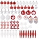 thumbnail image 1 of Adornos para árbol de Navidad, bolas navideñas irrompibles de 70 piezas rojo blanco, 1 of 8