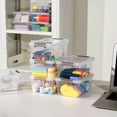 thumbnail image 5 of 1.3 Qt 30 Packs Small StorBPlastic Container Stackable Box With Lids For Organizing r White, 5 of 6