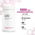 thumbnail image 4 of SuperSmart Pumpkin Seed Oil Supplement 1000mg per Day (+ Vitamin E) - Pumpkin Seed Oil for Hair Growth | Non-GMO & Gluten Free - 60 Softgels, 4 of 9