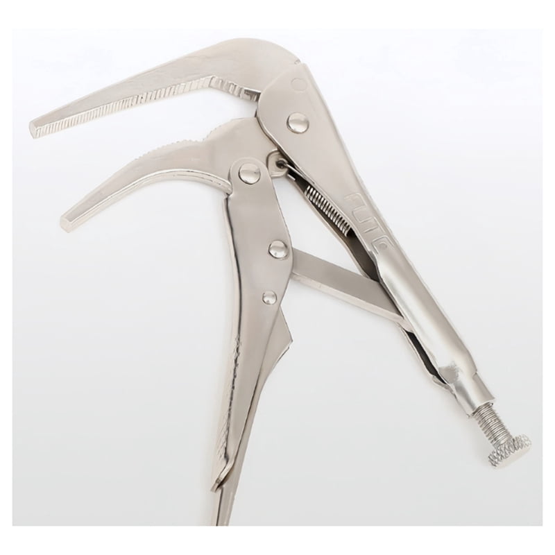 1pc Vice Grip Plier Wrench 90 Bent Nose Locking Pliers Crimping Steel for Versatile Use
