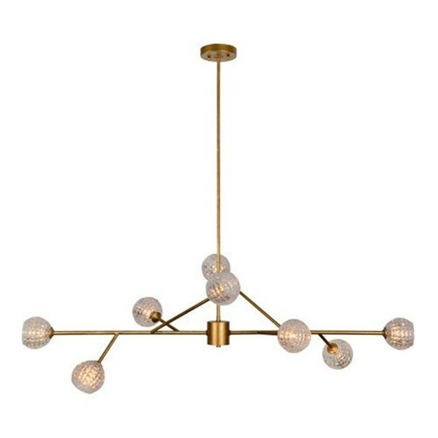 Renwill LPC4085 53 in. Damas 8 Light Antique Gold Pendant Ceiling Light