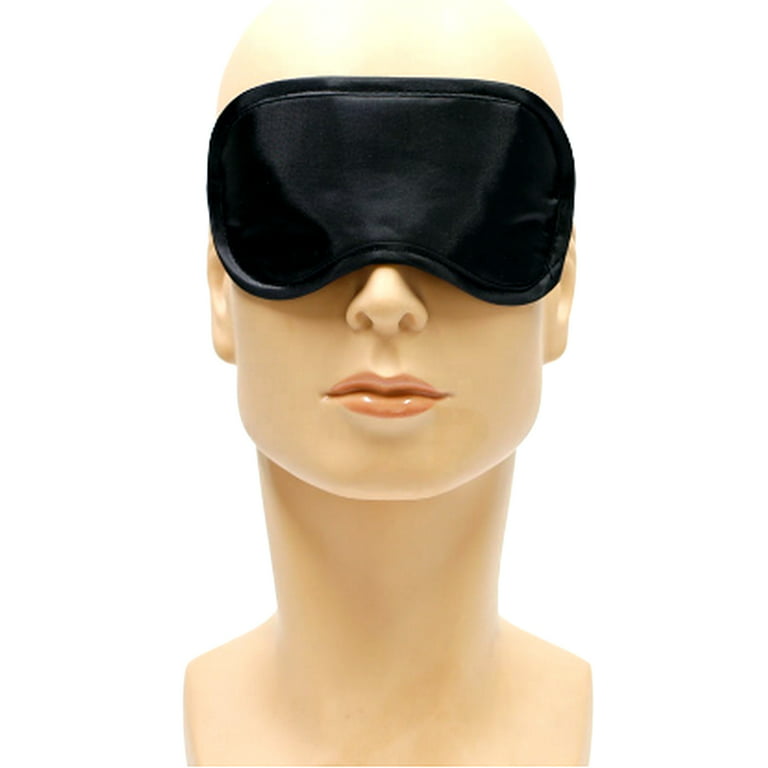 2 Sleep Eye Mask Silk Travel Shades Blindfold Black Sleeping Aid Cover  Eyeshades, 1 - Kroger