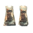 thumbnail image 7 of Wukai Sunshine Cloud Kitten Print Women's Sleeveless Dress, Loose Fit Casual Dress for Women, Comfortable Sleeveless Summer Dress, 7 of 7