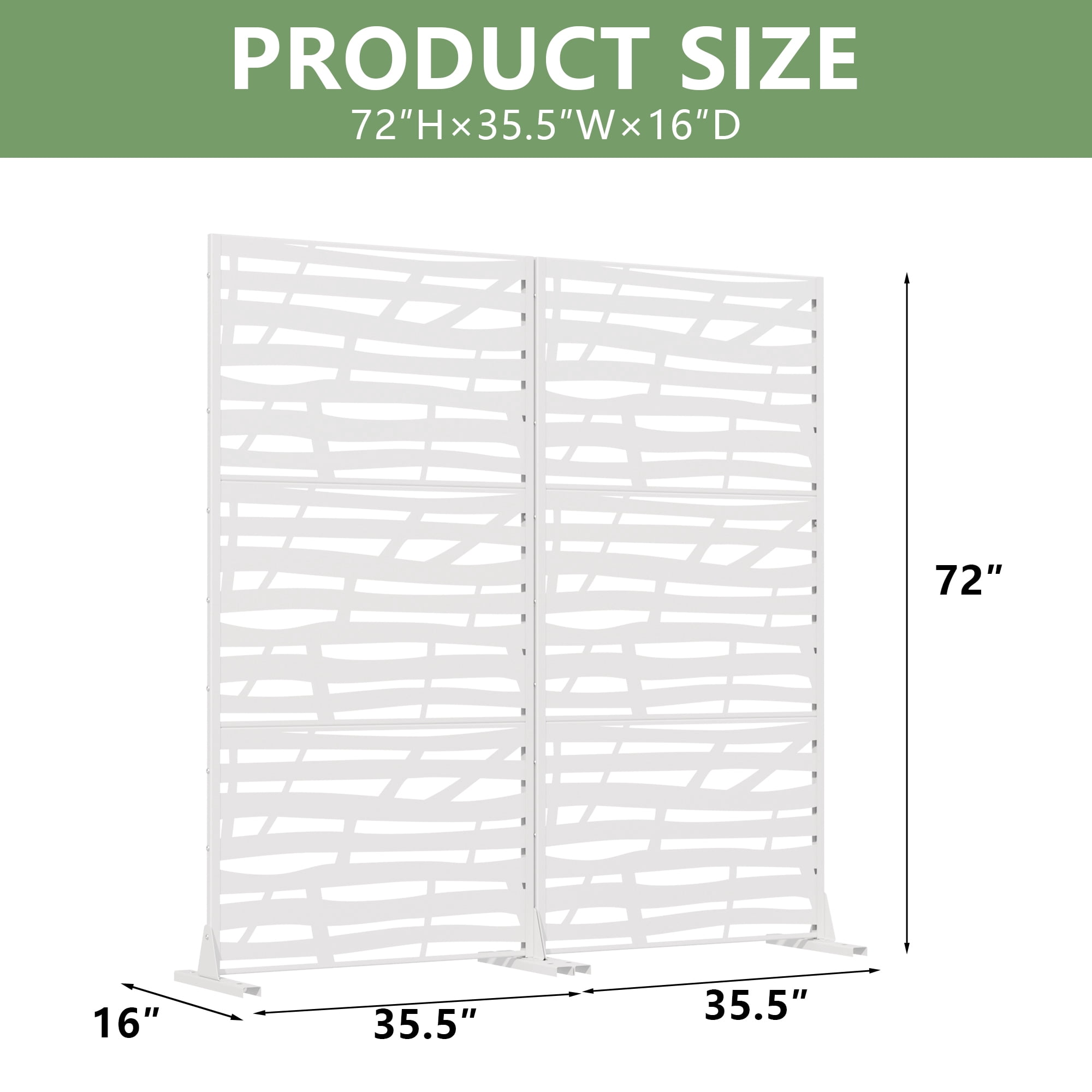 Metal Privacy Screen Fence Panel with Stylish Pattern