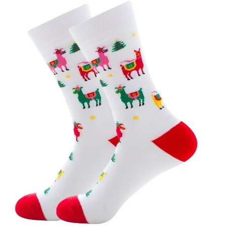 

Unisex Christmas Vintage Cashmere FashionLong Sock Comfortable Socks for Christmas Xmas Gift，F，One Size