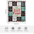 thumbnail image 6 of Best Friend Women Gifts for Christmas, Friendship Gifts for Friends, Xmas Gift for Best Friends, Bestie Birthday Gifts for Female, BFF Ideas Throw Blanket 50x60, 6 of 6