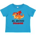 thumbnail image 3 of Inktastic Big Brother Cute Red and Orange Dragon Boys Baby T-Shirt, 3 of 5