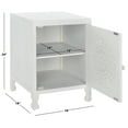 thumbnail image 3 of SAFAVIEH Regius Bohemian 2 Shelf 1 Door Nightstand, White Wash (18 in. W x 18 in. D x 24 in. H), 3 of 13