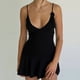 thumbnail image 1 of Vestido de punto de ganchillo Y2K para mujer, suéteres de flores 3D a la moda, Mini vestido plisado ajustado con cuello en V, ropa de calle para playa, Vestidos de noche, 1 of 6