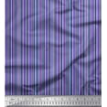 thumbnail image 1 of Soimoi Tissu Crêpe Polyester à Rayures Verticales Imprimé 1 Yard 42 Pouces de Large, 1 of 5