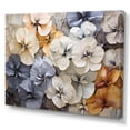 thumbnail image 2 of Designart "Delightful Blue And Gold Minimalist Pansies I" Pansies Wall Decor, 2 of 7