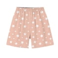 thumbnail image 4 of CYRBOKO Toddler Girls Outfit Sets, Short Sleeve Tops and Shorts Casual Summer Elastic Waist Loungewear Two-piece Sets Beige Size 4-5 T, 4 of 8