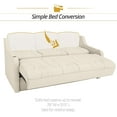thumbnail image 6 of Qualitex De Leon Console DX RV Sofa Bed - 78" Wide - Bisque Ultimate Leather, 6 of 9